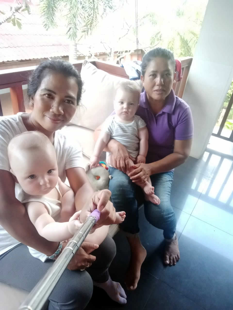 bali babysitter with babies